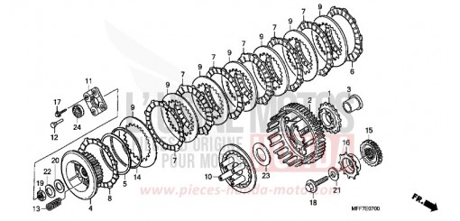EMBRAYAGE XL700VAB de 2011